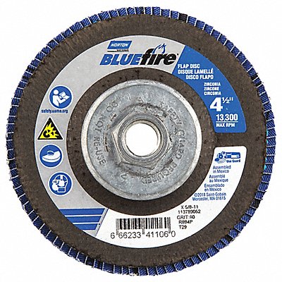NORTON 66623341106 Fiber Disc 4 1/2 in Dia 5/8in Arbor PK2