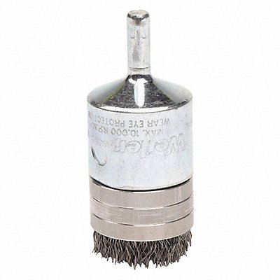 WEILER 11105 Crimped Wire End Brush 1In