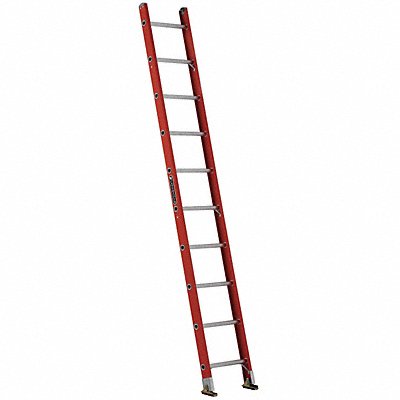 LOUISVILLE FE3110 Straight Ladder 10 ft 300 lb Fg