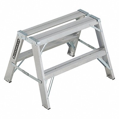 LOUISVILLE L203202 Sawhorse Ladder Aluminum 33-1/4 W 25 H