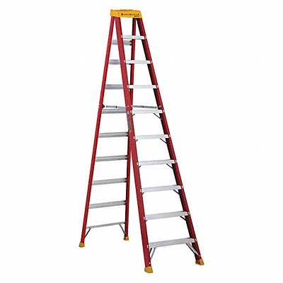 LOUISVILLE LADDER L301610 Stepladder Fg 10 ft 300 lb.