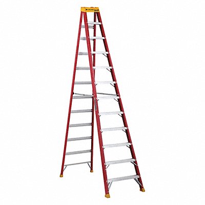 LOUISVILLE L301612 Stepladder Fg 12 ft 300 lb.