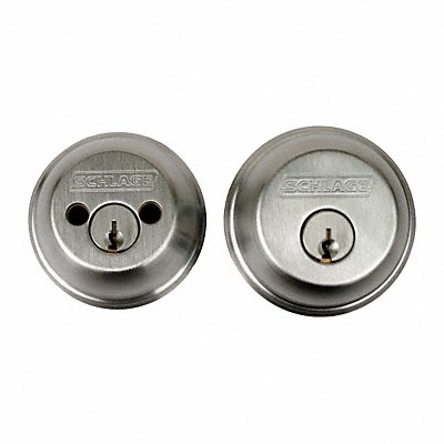 SCHLAGE B62N626 Deadbolt HD Satin Chrome 5 Pins