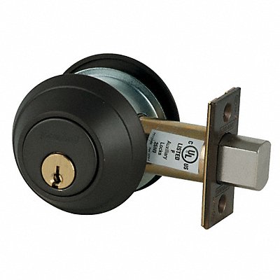 SCHLAGE B662PC123613 2-Cyl Deadbolt Standard Dark Bronze C123