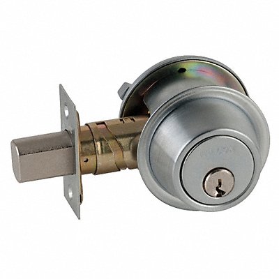 FALCON LOCK D241CP6626 Deadbolt HD Satin Chrome C