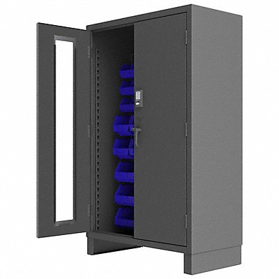 DURHAM MFG 3703CXC42B5295 K4874 Bin Cabinet 78 x48 x24 Grey 42BlueBns
