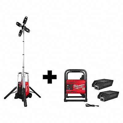 MILWAUKEE MXF0411XCMXF0022XC CordlessTripod Light Battery Included 24 3/4 L