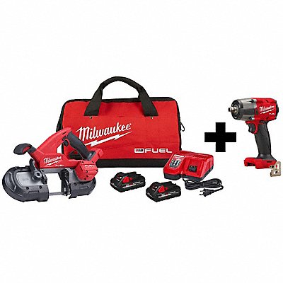 MILWAUKEE 282922000000 M18 Band Saw Kit and 1/2 Impact Wrench