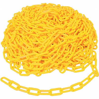 GRAINGER 78234 Plastic Chain 100 ft L Yellow