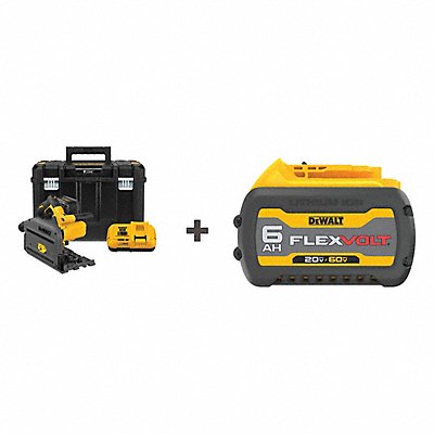 DEWALT DCS520T1DCB606 Cordless Track Saw Kit 6-1/2 in Blade