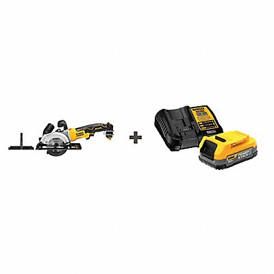DEWALT DCS571BDCBP034C Cordless Circular Saw 4-1/2 Dia Blade