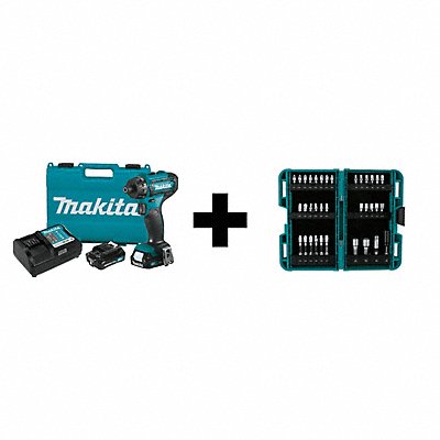 MAKITA FD10R1E01666 CXT 12V Max 1/4 Hex Screwdriver Kit