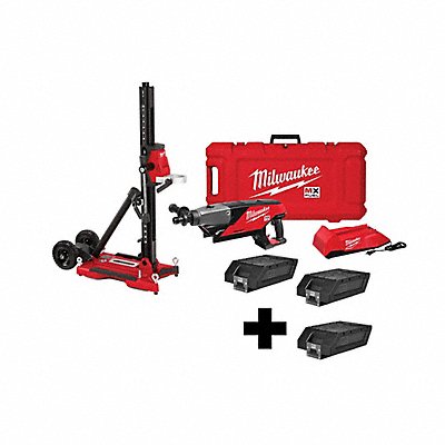 MILWAUKEE MXF3012CXSMXFXC406 MX Fuel Handheld Core Drill Kit w/ Stand