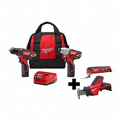 MILWAUKEE 249422242020242000 M12 2Pcs Kit M12 Hackzall M12 Multitool
