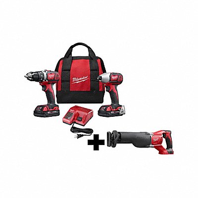 MILWAUKEE 269122000000 M18 2-Tool Kit and EXTRA M18 Recip Saw