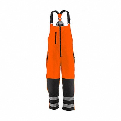 REFRIGIWEAR 7497RBORSMLL2 Insulated Bib Overall Orange Size S