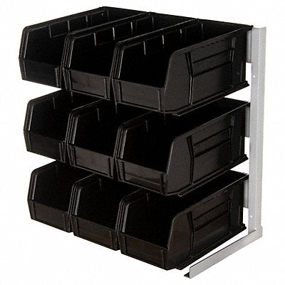 CARLISLE 381109LG Condiment Organizer 19 in H Black