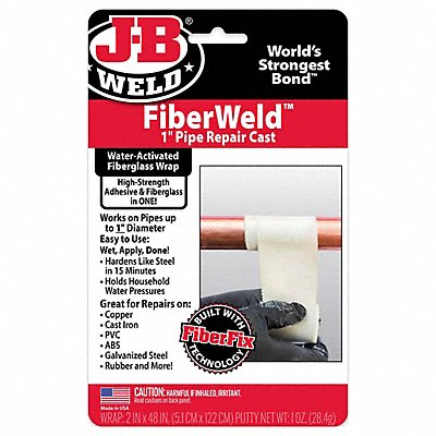 J-B WELD 38248 Pipe Repair Kit 2 W x 4 L White