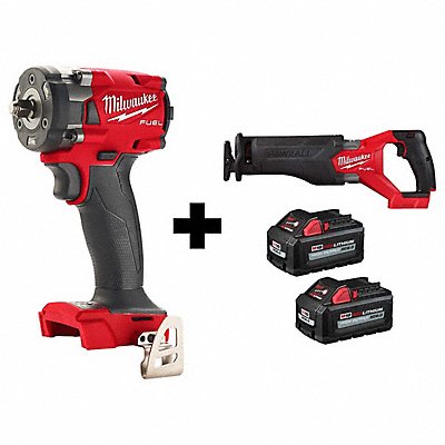 MILWAUKEE 28542028212048100000 Impact 3/8 M18 SAWZALL M18 XC6.0 2PK