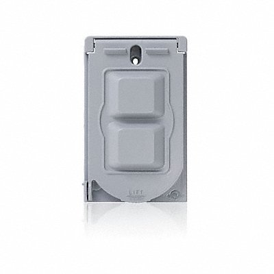 LEVITON WM1VGY Weatherproof Cover 4 5/8 in H Vertical