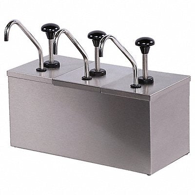 CARLISLE 386230IB Insulated Topping Rail w/Pumps 13 H SS