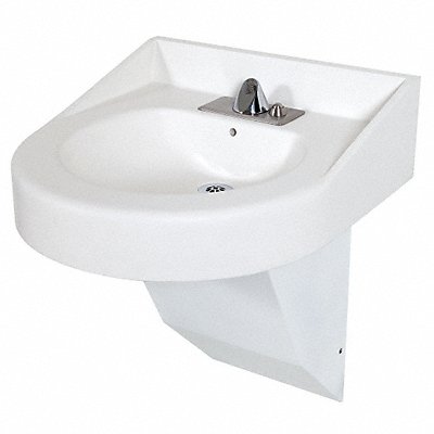 BESTCARE WH37753373 BestCare BathSink DShap 15in x 12in x4in
