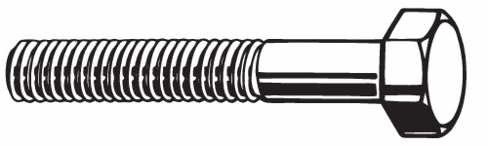 GRAINGER M510100500018 Hex Head Cap Screw 18-8 SS 18mm M5-0.80 50PK