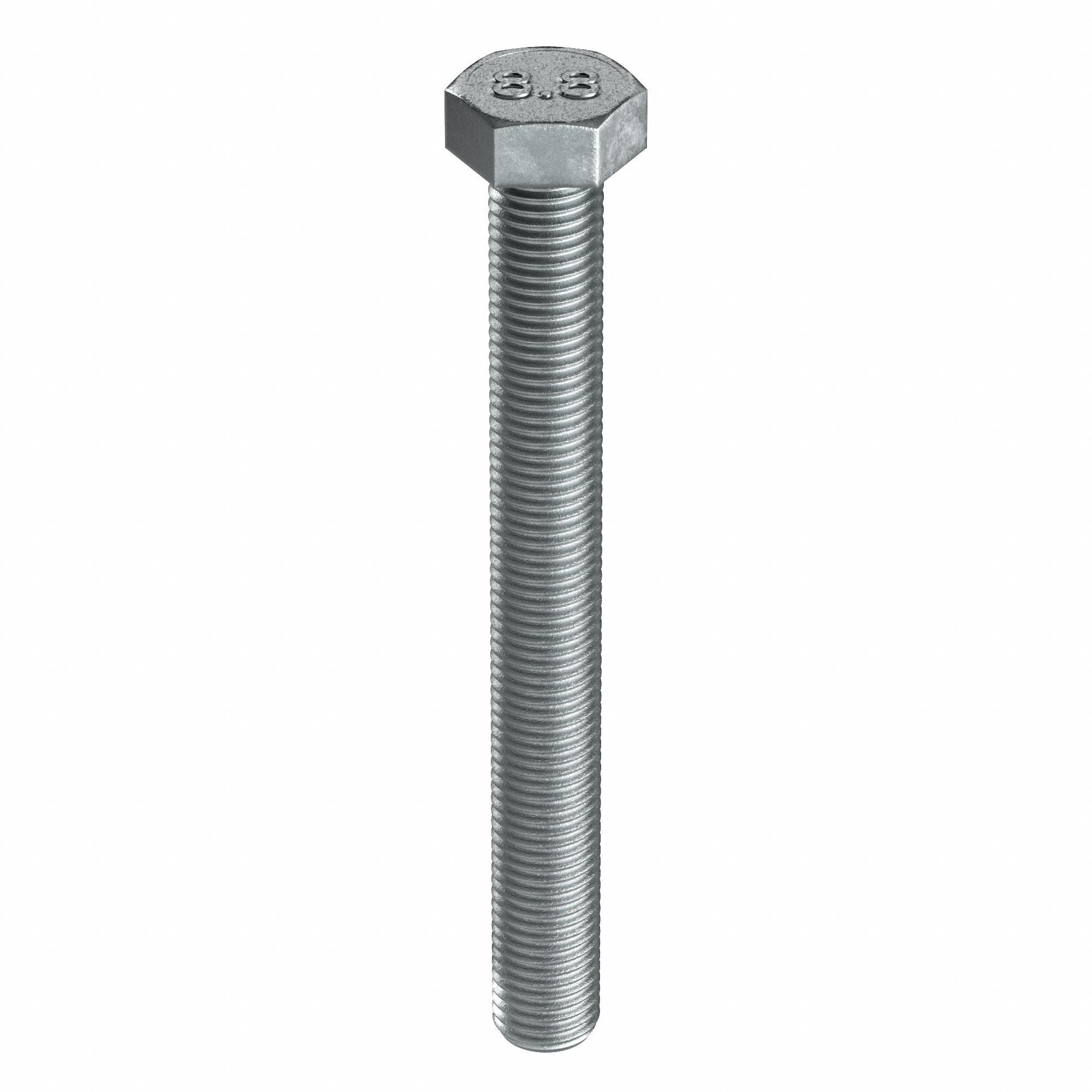 GRAINGER M012102000180 Hex Head Cap Screw ST CL8.8 180mm M20-2.50 5PK