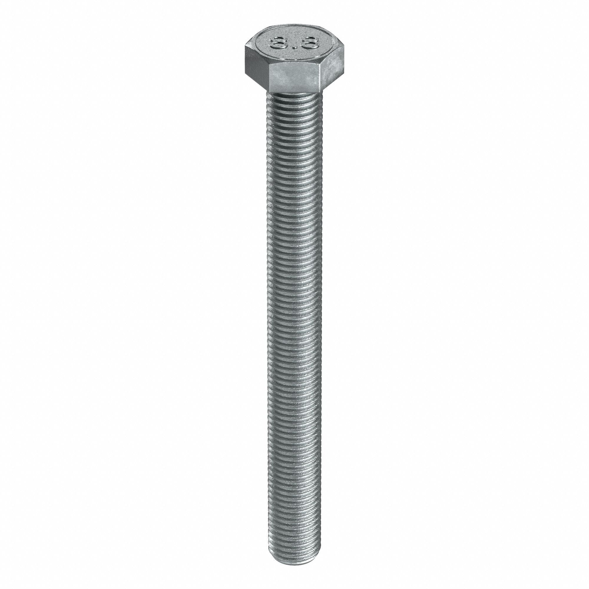 GRAINGER M012102000200 Hex Head Cap Screw ST CL8.8 200mm M20-2.50 5PK
