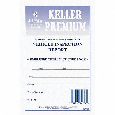 JJ KELLER 2006 Vehicle Inspection Form 3 Ply Carbonless