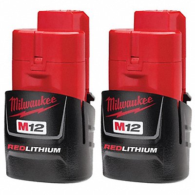 MILWAUKEE 48112411 Battery Pack (2) 1.5 Ah Li-Ion PK2