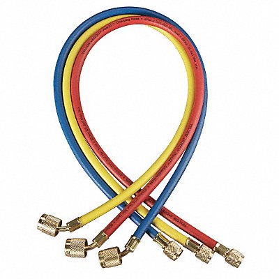 YELLOW JACKET 22986 Manifold Hose Set 72 In Red Yellow Blue