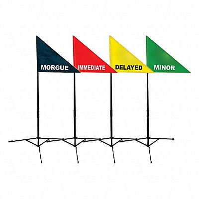 DISASTER MANAGEMENT SYSTEMS DMS05012 Treatment Area Flag Kit 12 Pcs