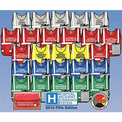 DISASTER MANAGEMENT SYSTEMS DMS05312 Safety Vest Assorted HCIC Universal
