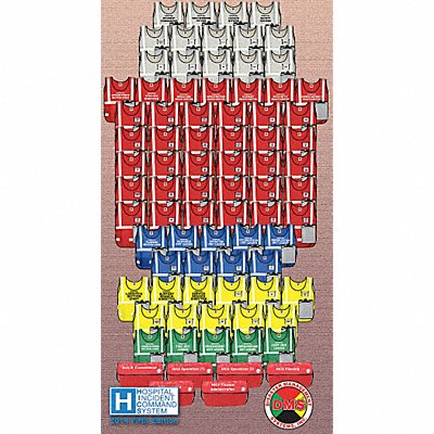 DISASTER MANAGEMENT SYSTEMS DMS05372 Safety Vest Assortd Legend Insert Univsl