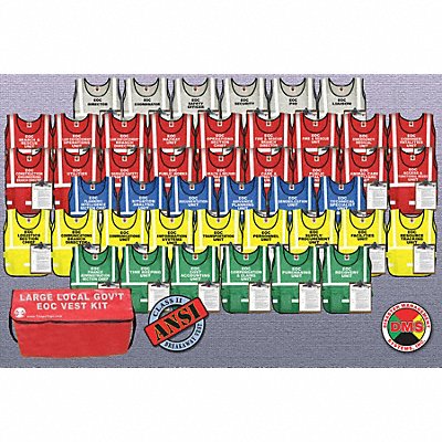 DISASTER MANAGEMENT SYSTEMS DMS05757 Safety Vest Assorted Inc Cmnd Univsl