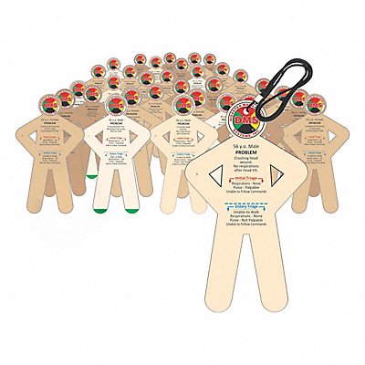 DISASTER MANAGEMENT SYSTEMS DMS05843 Patient Victim Cards PK32