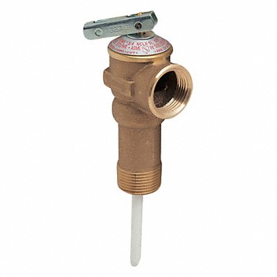 CASH ACME 188210150 Temp/Pressure Relief Valve 150 PSI 210 F