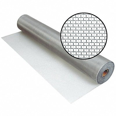 GRAINGER 3000735 Screen Bright Aluminum 42in W x 100ft L