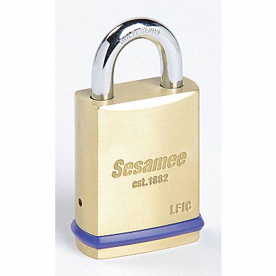 SESAMEE 56410 Keyed Padlock 25/32 in Rectangle Gold