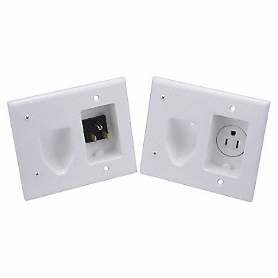 MONOPRICE 4652 Recessed Pro Power Kit Wht