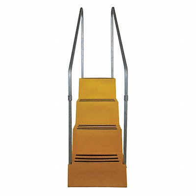 DPI T44514 J4026 Step Stand 4 Steps Polyethylene Yellow