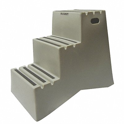 DPI ST32707 J4025 Step Stand 3 Steps Polyethylene Grey