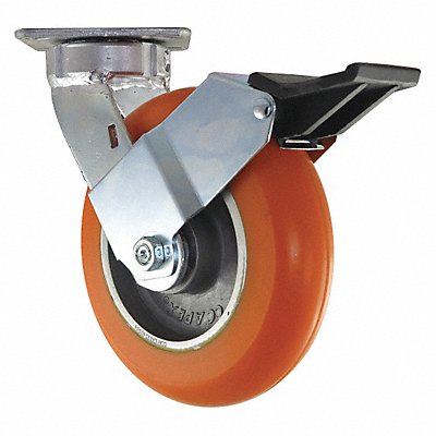 GRAINGER CDPG33 Kingpinless Plate Castor Swivel 1200 lb.