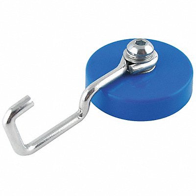 MAGNET SOURCE 7529 Single Point Hook Silver 2.25 in 25 lb.