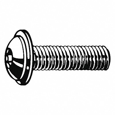 GRAINGER M510280800020 Socket Head Cap Screw (SHCS) Button Flng M8-1.25x20mm SS PK25