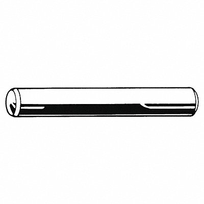 GRAINGER U390780370250 Dowel Pin Steel Plain 3/8inx2-1/2in PK5