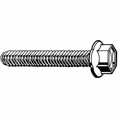 GRAINGER M670100600030 Thread Rolling Screw M6 Hex 30mm L PK100