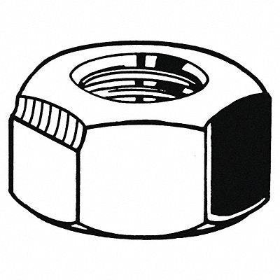 GRAINGER M129121600150 Locknut M16-1.50 Znc Stl 24x16mm 50PK