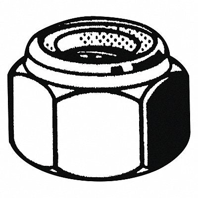 GRAINGER M126000800001 Lock Nut Znc Stl M8-1.25 13x9 1/2mm 100PK